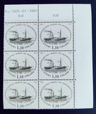 1981 Postimerkkinäyttely numerokuusilo **