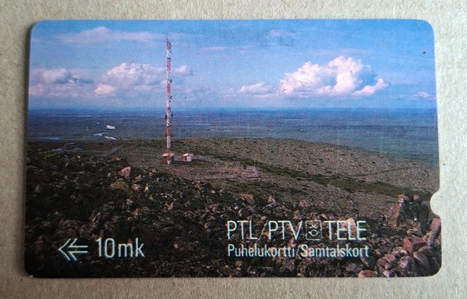PTL PTV TELE puhelukortti MD1 10 mk 1989