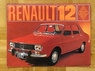 Esite Renault 12 noin vuodelta 1969