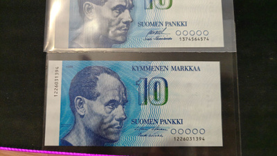 2kpl 10 markkaa 1986