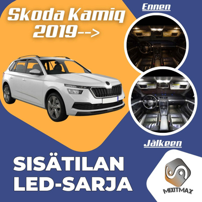 Skoda Kamiq Sisätilan LED-sarja 8-osainen
