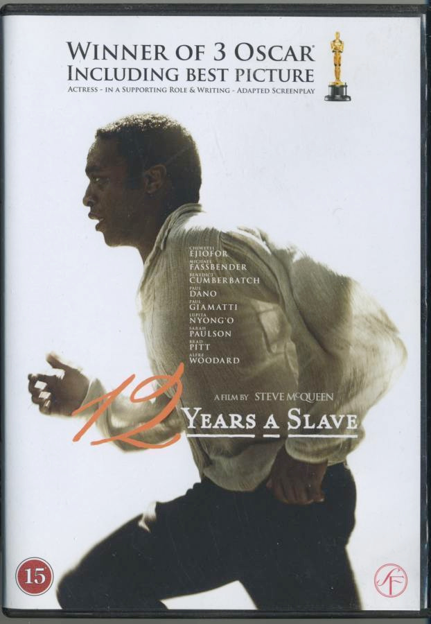 12 YEARS A SLAVE - Suomi-DVD 2013 - 3 x Oscar-voittaja 2014