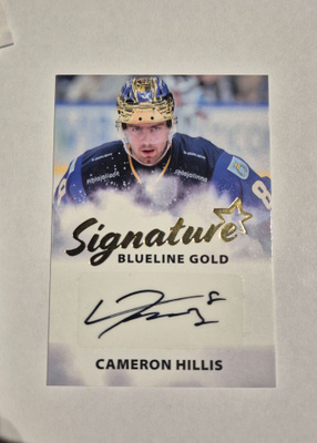 Blueline 24-25 Cameron Hillis signature gold