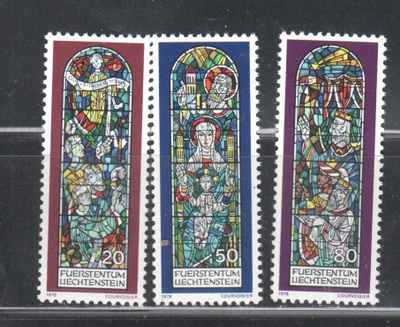 Liechstenstein 1978 kirkon lasimaalauksia