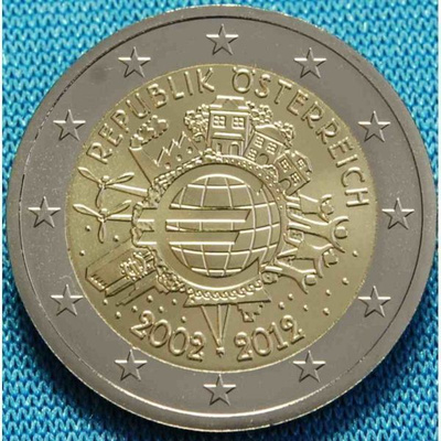 2 euro 2012 Eurosetelit ja -kolikot 10v Austria (Itävalta)