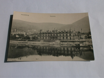 Heidelberg - Stadthalle, 1907, vanha mv pk, ei kulk.