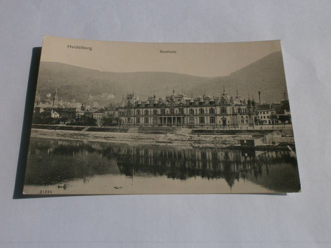 Heidelberg - Stadthalle, 1907, vanha mv pk, ei kulk.