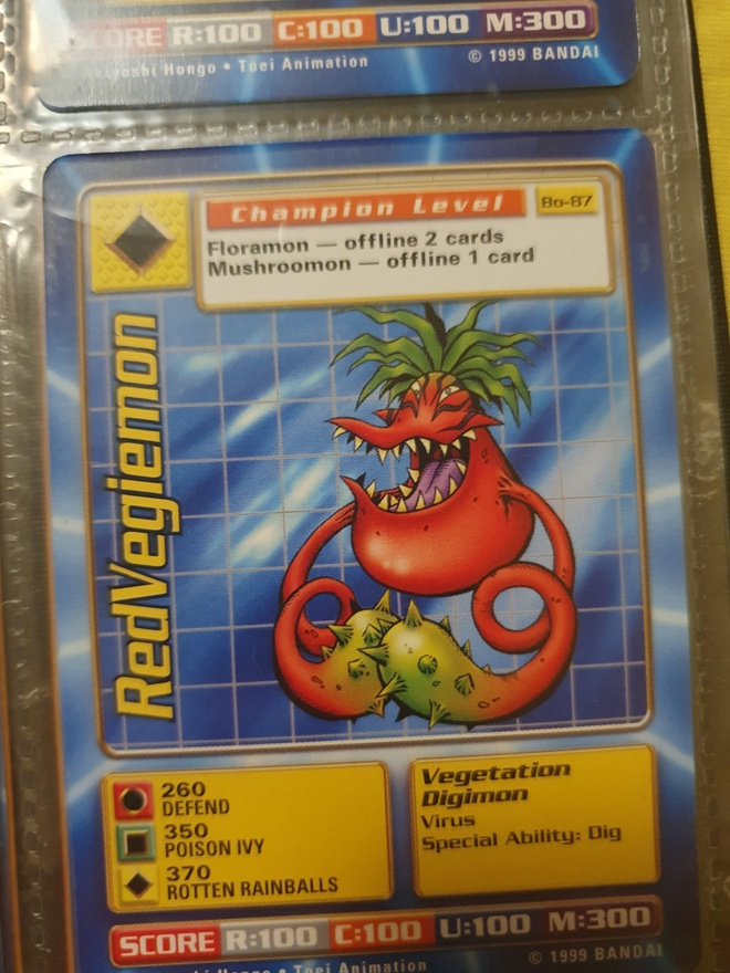 [M] 1999 Bandai Digimon - Non Holo card Bo-87