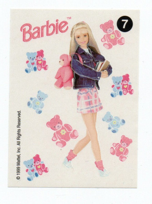 Purkkakuva BARBIE n:o 7 1999 Purukumikuva