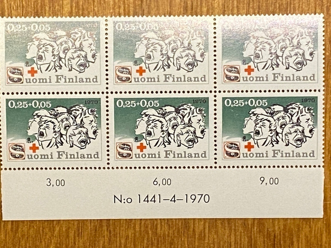 PR 1970 0,25MK+0,05 NUMEROKUUSILO**