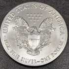 1 oz 999 Hopea raha American Silver Eagle 2018 one dollar - pikkukuva 2