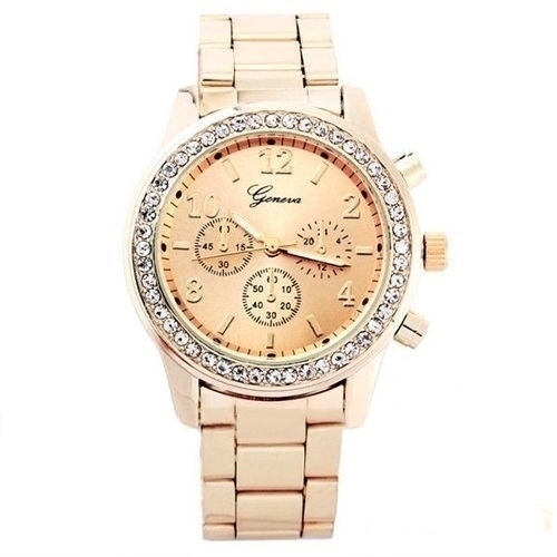 293 .. Classic Gold Plated Crystal Quartz .. Rannekello