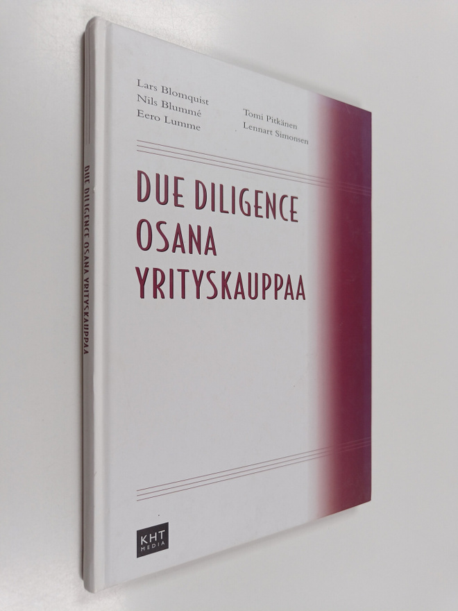 Tomi Pitkänen : Due diligence osana yrityskauppaa