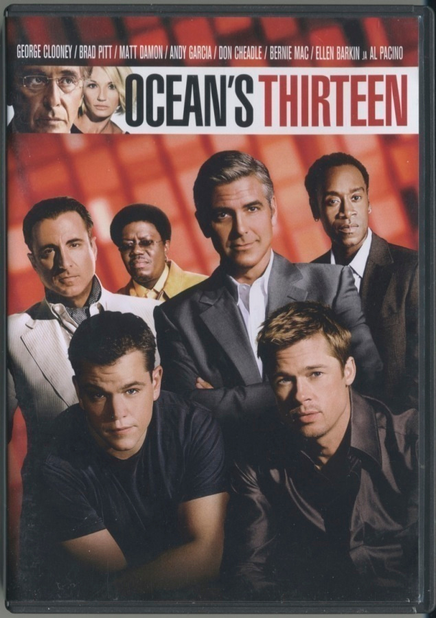 OCEAN’S THIRTEEN – Suomi-DVD 2007; George Clooney, Brad Pitt