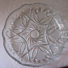 IITTALA vanha lasinen tarjoilulautanen halk. 25 cm - pikkukuva 1