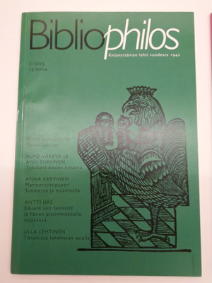 Bibliophilos 2-4/2023 lehti, 3 kpl