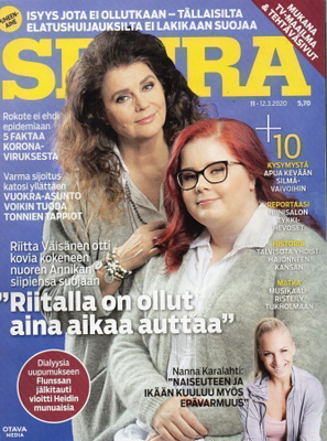 Seura n:o 11 2020 Riitta Väisänen & Annika Niemitalo. Niinis