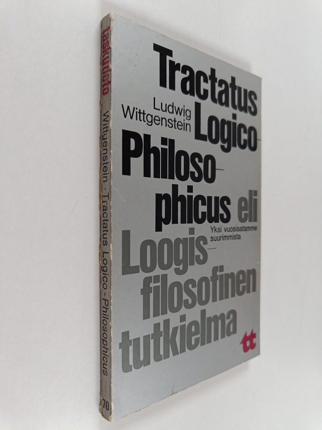 Ludwig Wittgenstein : Tractatus logico-philosophicus eli ...