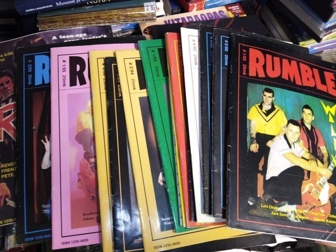 15 kpl kokoelma RUMBLE ROCKABILLY LEHTI 1992-1995