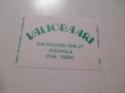 TT Etiketti Valiobaari Kouvola