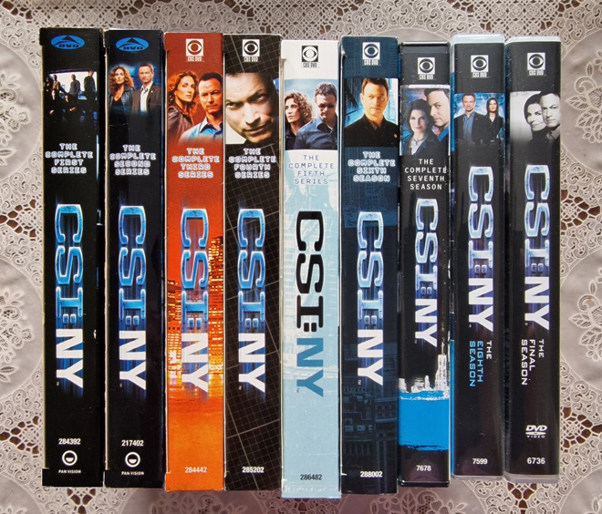 CSI NY (New York) koko sarja kaudet 1 - 9 - DVD boxit