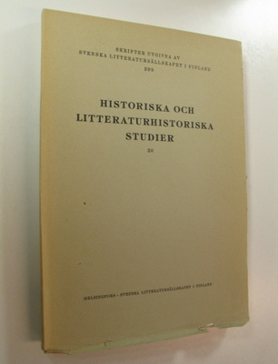Historiska och litteraturhistoriska studier 38