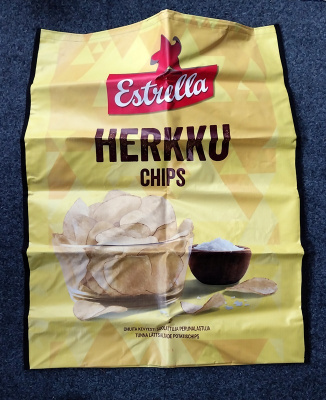 Estrella muovinen iso sipsipussi - mainoskassi