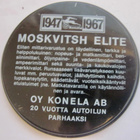VANHA Tuhkakuppi Moskvitsh Elite De Luxe Konela 1967 - pikkukuva 2