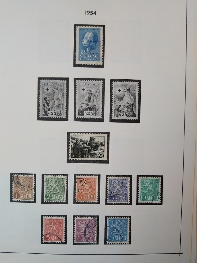 1953 Suomi postimerkki 10 kpl