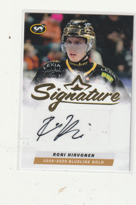 Roni Hirvonen Kärpät Gold Signature Blueline 2025-26 s2