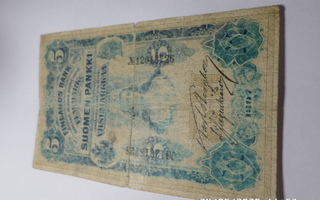 5  markkaa  1897    Numero  12018726
