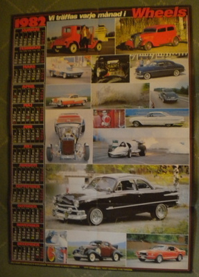 Kalenterijuliste - Wheels Magazine 1982