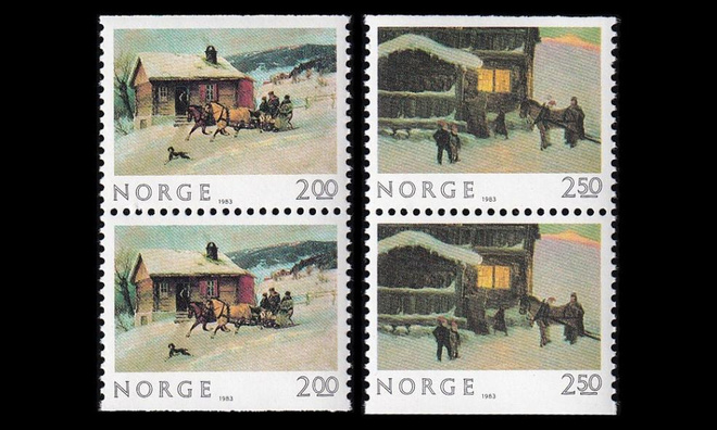 Norja 894-5 ** Joulu (1983)