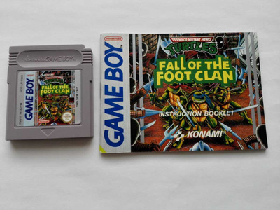 Turtles Fall of the Foot Clan Game Boy SCN GB Konami