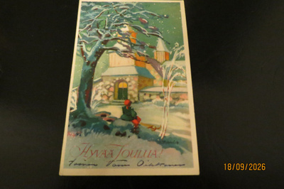 U. MAASIO 1956 KULKENUT KORTTI