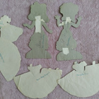 Paperinuket Doll 1 ja Doll 2 1950-luku - pikkukuva 3