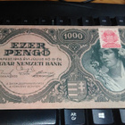 Hungary Unkari 1000 Pengö 1945 P118 XF- - pikkukuva 1