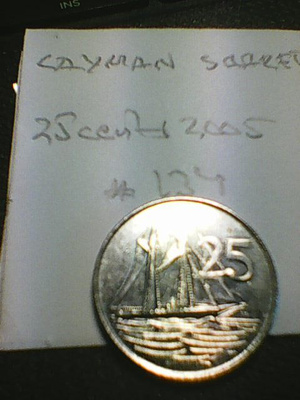 Cayman saaret 25 cents 2005, km#134