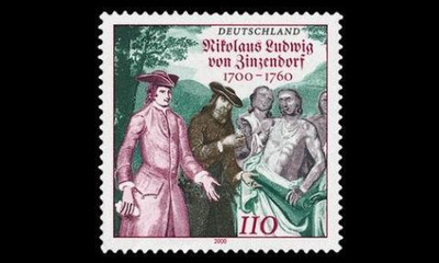 Saksa 2115 ** Nikolaus Ludwig Graf von Zinzendorf (2000)