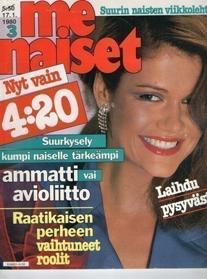 Me Naiset n:o 3 1980 Rita Hayworthin tytär. Barbara Barnard.