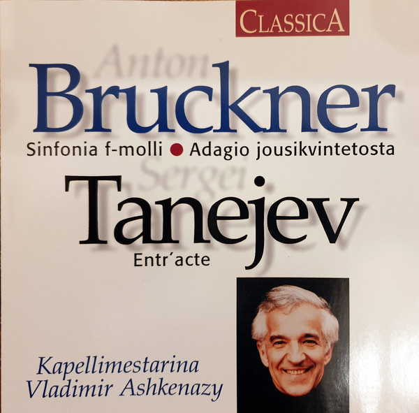 Anton Brucker - Sergei Tanejev: Vladimir Ashkenazy CD