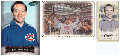 3 x Legenda Valmentaja  SCOTTY BOWMAN Canadiens Red Wings