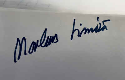 Markus Similä nimikirjoitus paperilla