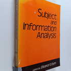 E. D. Dym : Subject Analysis Methodologies - pikkukuva 1