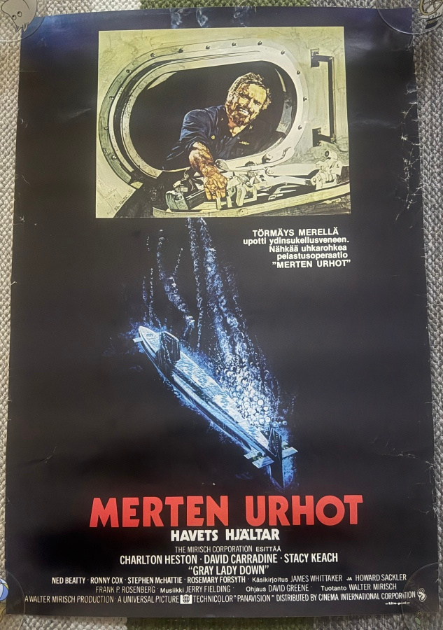 ELOKUVAJULISTE MERTEN URHOT / GRAY LADY DOWN