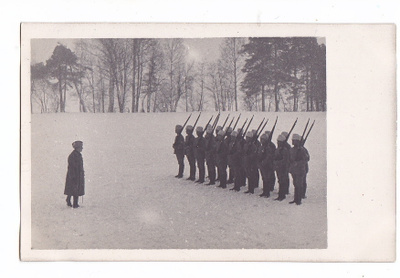 VANHA Valokuva Suojeluskunta Kuopio 1921 Postikorttikoko