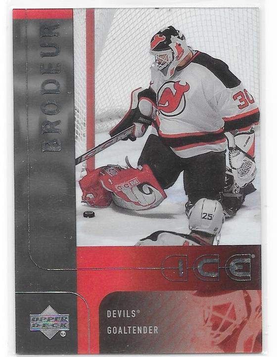 2001-02 Upper Deck ICE #27 Martin Brodeur NEw Jersey Devils