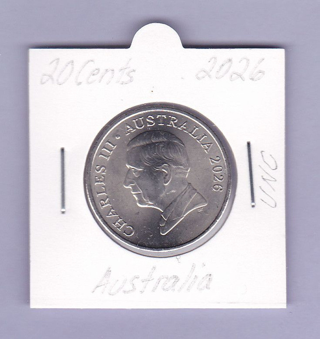 Australia 20 Cents v.2026 KM#4659 (Charles III)