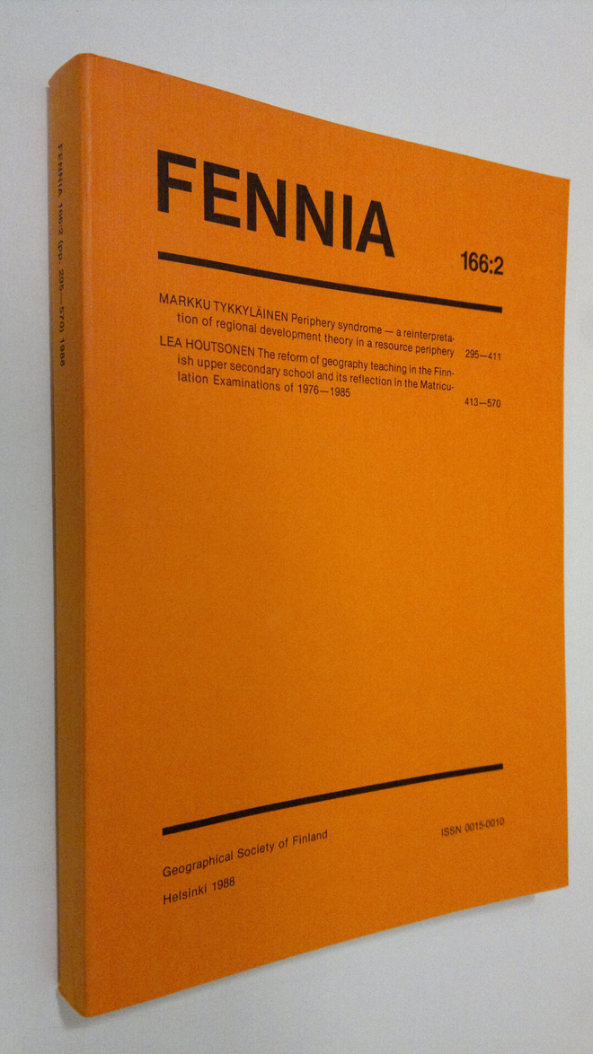Kalevi (toim.) Rikkinen : Fennia 166 : 2