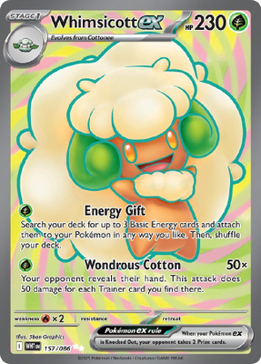 Whimsicott ex 157/086 - White Flare - NM/M